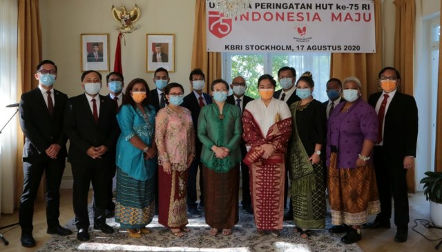 Sederhana Namun Tetap Khidmat, Upacara HUT ke-75 RI di Stockholm