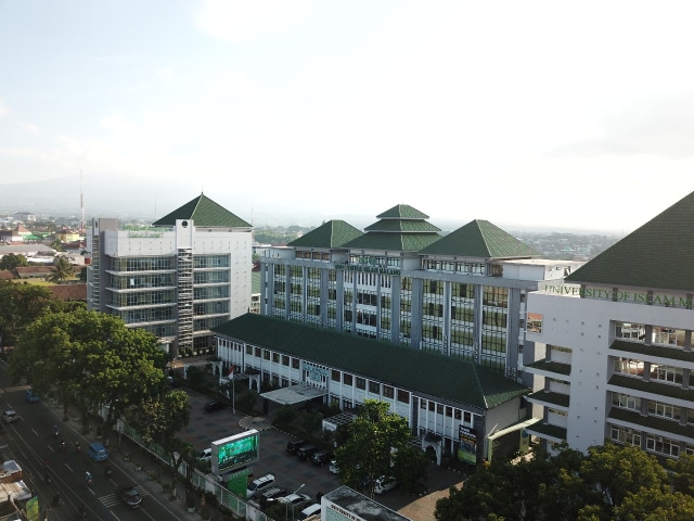 Suasana kampus Unisma di foto menggunakan drone. foto: dokumen.