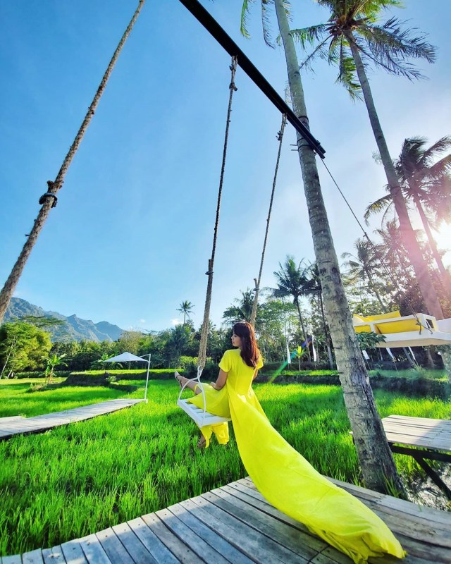 Svargabumi, wisata baru dengan spot Instagramable di tengah sawah Foto: Instagram @svargabumi