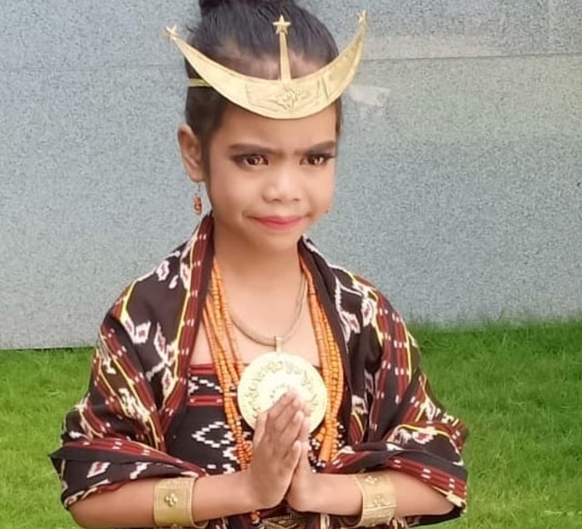 Ananda Saubaki, bocah 8 tahun yang wajahnya ikut terpampang dalam uang kertas pecahan Rp.57.000.Foto: istimewa. 