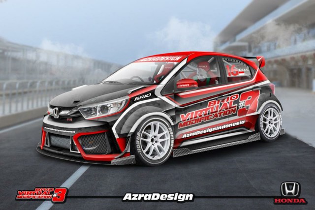 Karya Honda Brio Virtual Modification Contest 2020 pemenang kategori social media Foto: dok. HPM