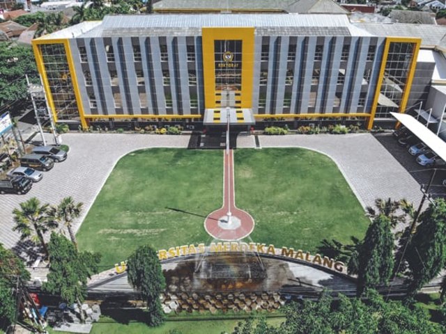 Gedung Rektorat Unmer tampak dari atas. foto: dokumen.