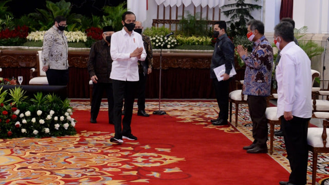 Presiden Jokowi salurkan program Bantuan Produktif Usaha Mikro (BPUM). Foto: BRI