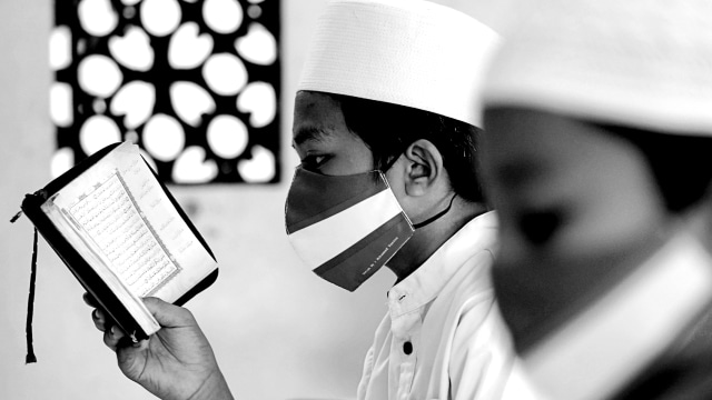 Ilustrasi santri pesantren. Foto: REUTERS/Willy Kurniawan