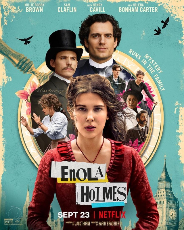 Film Terbaru Netflix, Enola Holmes dok Instagram @milliebobbybrown