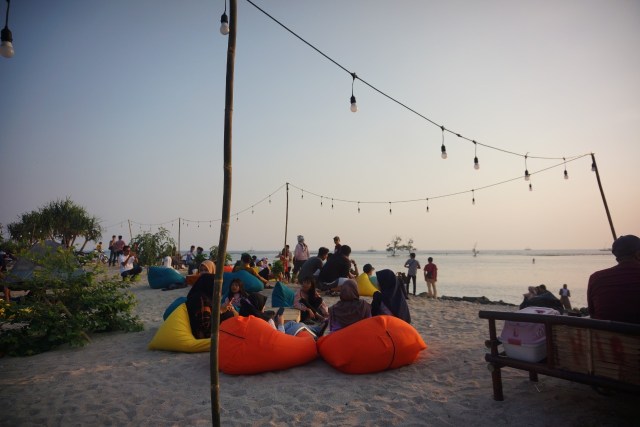 Sebalang Kuy yang berlokasi yang terletak di Desa Tarahan, Kecamatan Katibung, Kabupaten Lampung Selatan, Minggu (23/8) | Foto: Dimas Prasetyo/Lampung Geh