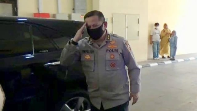 Irjen Napoleon Bonaparte tiba di Bareskrim Polri. Foto: Dok. Istimewa