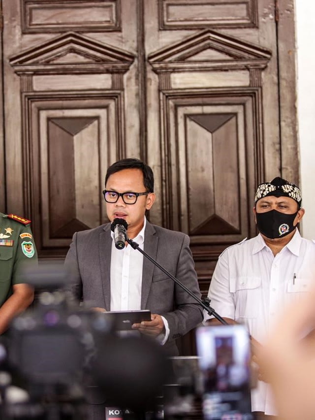 Konpers Wali Kota Bogor Bima Arya soal zona merah. Foto: Pemkot Bogor