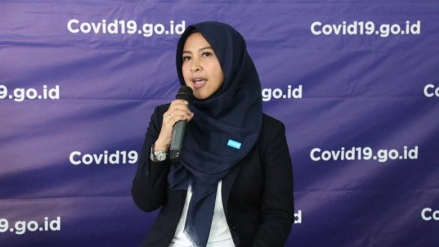 Tim Komunikasi Publik satgas COVID-19, Rizky Ika Syafitri  Foto: covid19.go.id