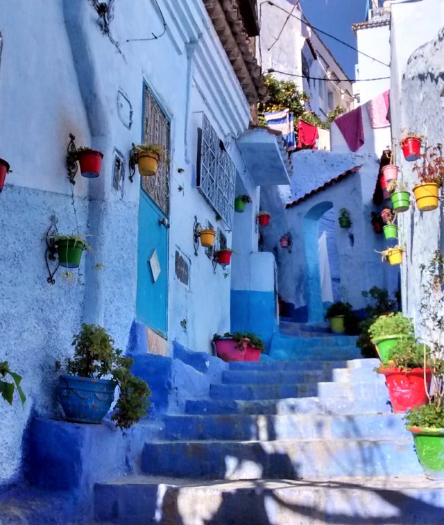 Salah satu lorong Chefchaouen. Foto: koleksi pribadi