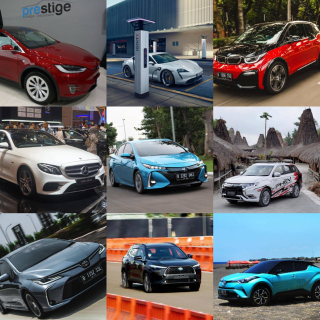 Pilihan mobil listrik dan hybrid di Indonesia. Foto: dok. kumparan