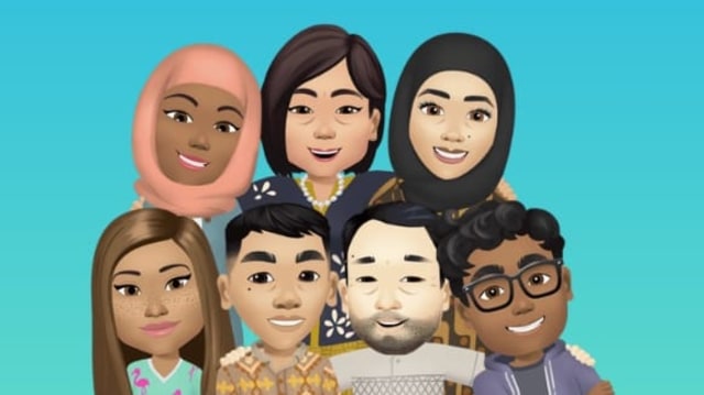 Pengguna bisa bikin avatar sendiri di Facebook Foto: Screenshot Facebook