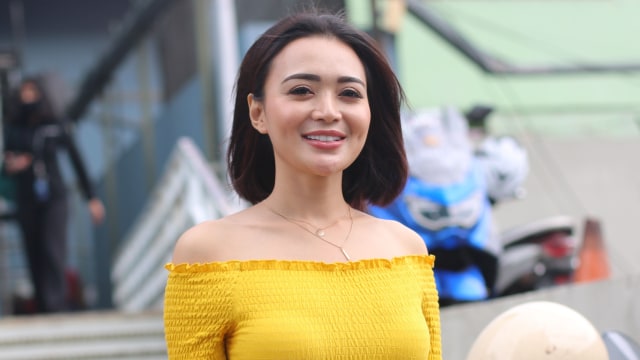 Penyanyi dangdut Wika Salim saat ditemui di kawasan Tendean, Jakarta, Kamis (3/9/2020). Foto: Ronny
