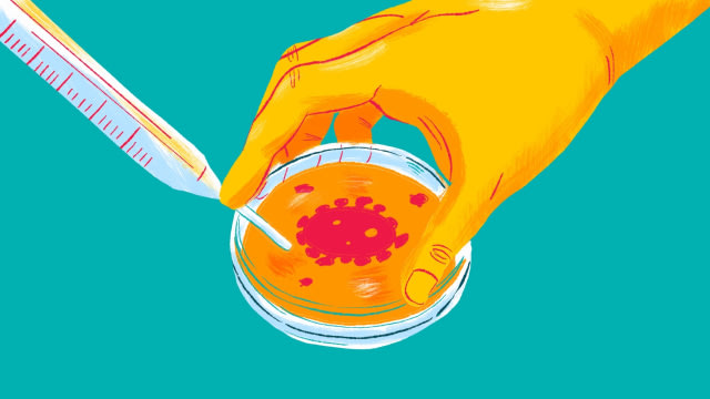 Ilustrasi virus corona. Foto: Maulana Saputra/kumparan