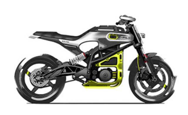 Sketsa motor yang diduga Husqvarna E-Pilen. Foto: Rideapart