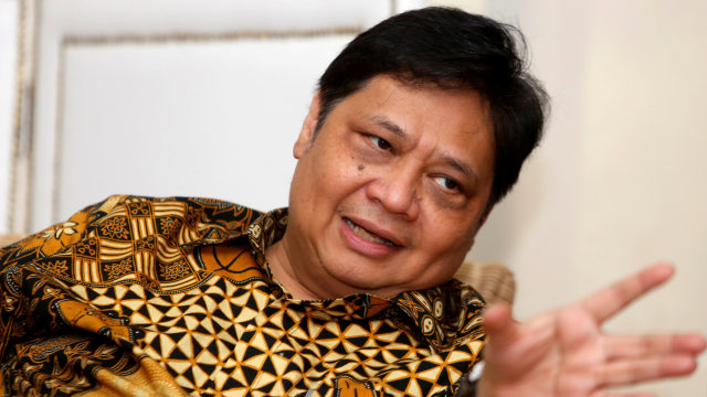 Menko Perekonomian RI, Airlangga Hartarto. Foto: Willy Kurniawan/REUTERS
