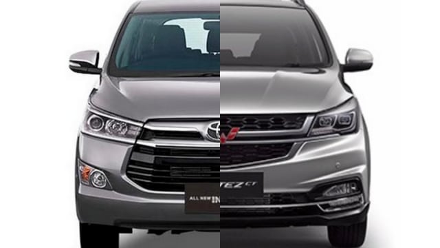 Kolase Toyota Kijang Innova dan Wuling Cortez. Foto: Dok. Istimewa