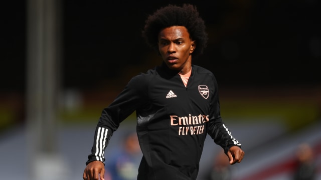 Pemain Arsenal Willian. Foto: Pool via REUTERS