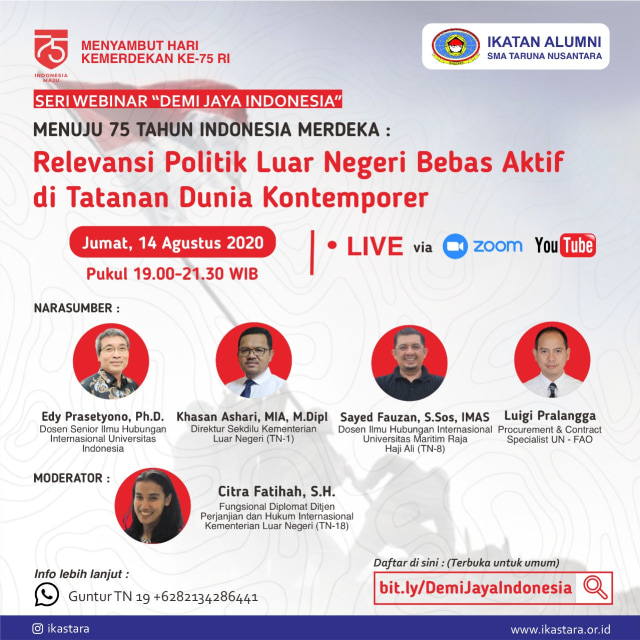 Seri Webinar “Demi Jaya Indonesia” – 14 Agustus 2020