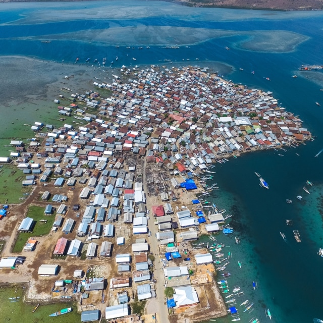 Pulau Bungin, pulau terpadat di dunia Foto: Shutter Stock