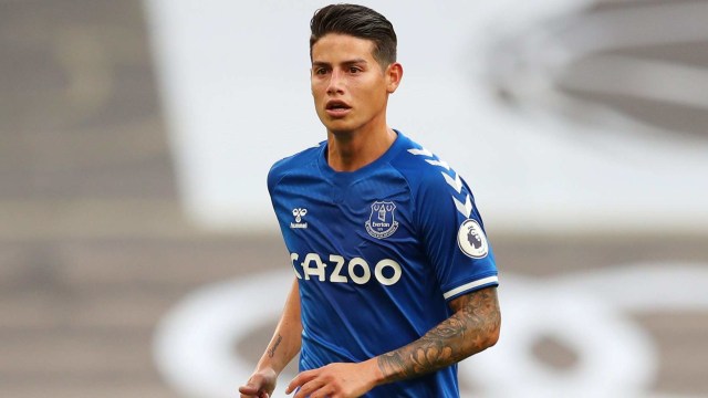 Pemain Everton, James Rodriguez. Foto: Adam Davy/Reuters