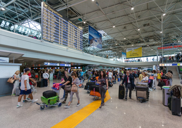 Bandara Fiumicino, Italia. Foto: Shutter stock