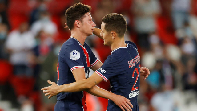 Laga pertandingan antara Paris St Germain vs Metz di Parc des Princes, Paris, Prancis, (16/9). Foto: Christian Hartmann/REUTERS