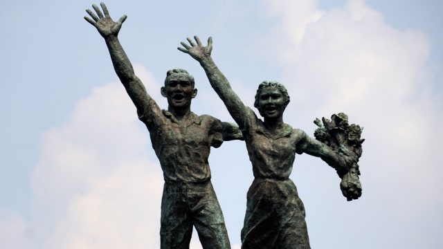 Patung Selamat Datang. (Foto: Aditia Noviansyah/kumparan)