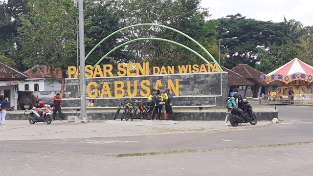 Suasana Pasar Seni Gabusan Bantul. Foto: Erfanto/Tugu Jogja.