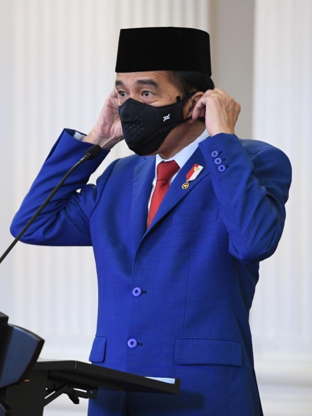 Presiden Joko Widodo bersiap memberikan pidato pada Sidang Majelis Umum ke-75 PBB.
 Foto: Lukas/ Biro Pers Sekretariat Presiden