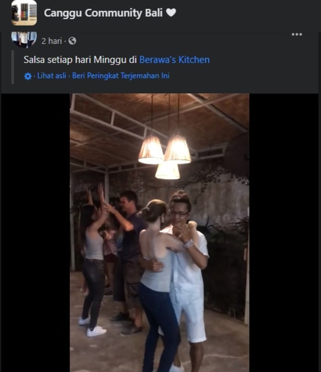 Salsa di Bali di tengah pandemi corona. Foto: Facebook