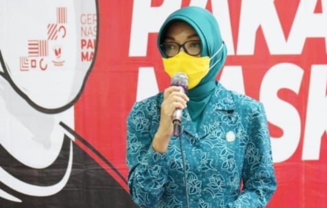 Istri Wali Kota Pontianak, Yanieta Arbiastuti Kamtono, masuk dalam kategori pasien COVID-19 tanpa gejala. Foto: Dok Hi!Pontianak