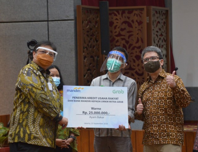 Grab  Bantu Pemerintah Salurkan Kredit Usaha Rakyat Lewat Platform Digital. Dok. Grab