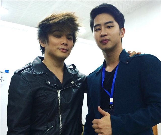 Shin Lim bersama Jusin Clasic, pesulap asal Singkawang. Foto: Istimewa