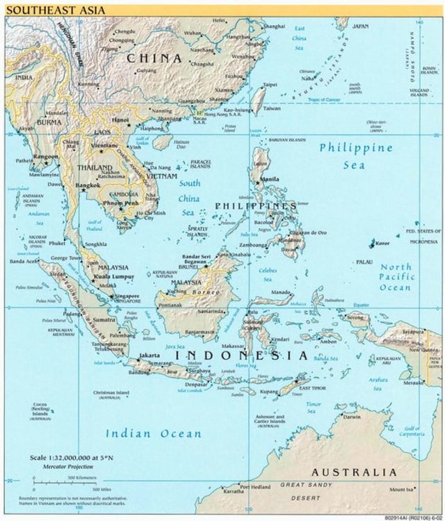 Asia Tenggara. Foto: Pinterest