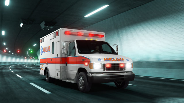 Ilustrasi ambulans. Foto: Shutterstock