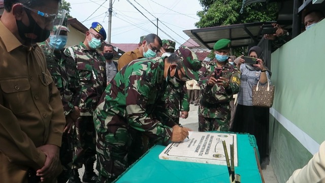 Peresmian mess dan Lab PCR Rumah Sakit Kesrem Lhokseumawe. Dok. Laung/TNI