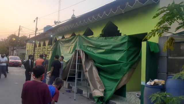 Musala di Tangerang dirusak orang tak dikenal. Foto: Dok. Istimewa
