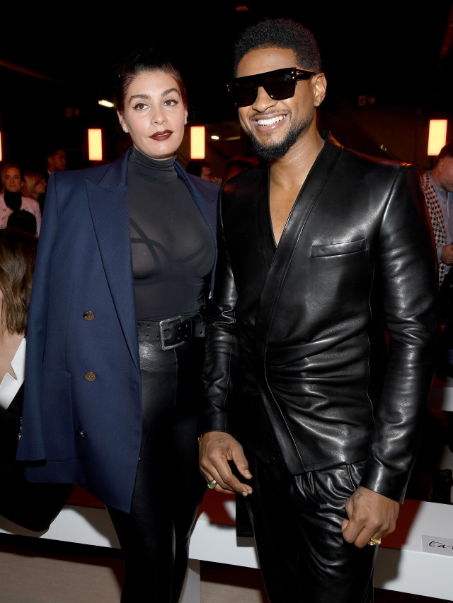 Usher dan Jenn Goicoechea. Foto: Pascal Le Segretain/Getty Images