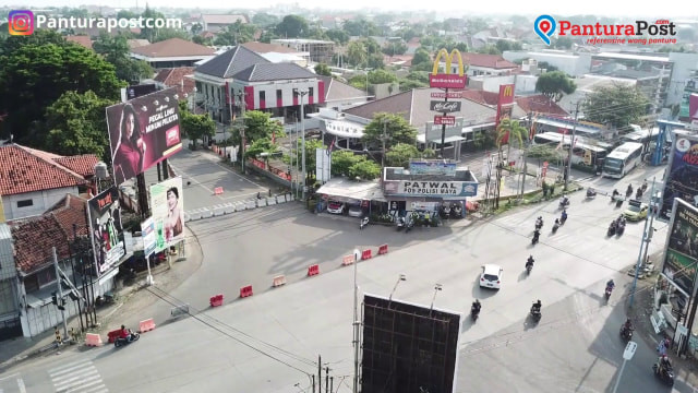 Perempatan Maya Kota Tegal yang dulu juga Terminal Kota Tegal. (Foto: Hanif)