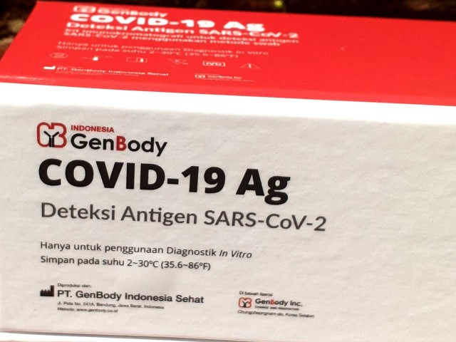Rapid test antigen produksi Indonesia. Foto: GenBody