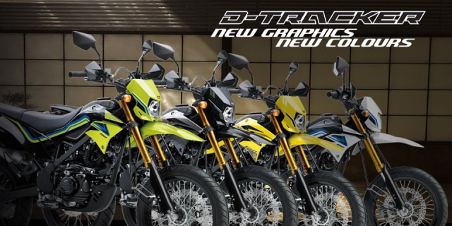 4 warna baru Kawasaki D-Tracker. Foto: Kawasaki Motor Indonesia