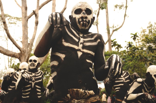 Suku tengkorak yang ada di Papua Nugini Foto: Shutter Stock