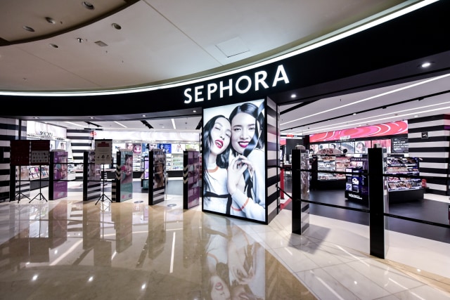 Sephora di Grand Indonesia, Jakarta, salah satu gerai fashion and beauty yang dikelola PT Mitra Adiperkasa Tbk (MAP). Foto: dok. Sephora Indonesia