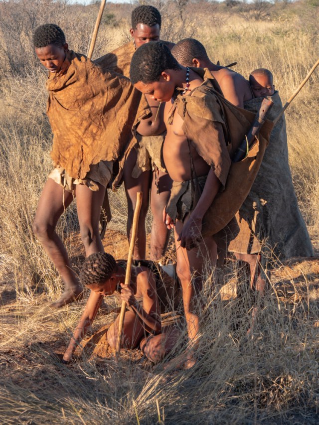 Suku San atau yang juga dikenal Bushmen di Afrika bagian selatan Foto: Shutter Stock