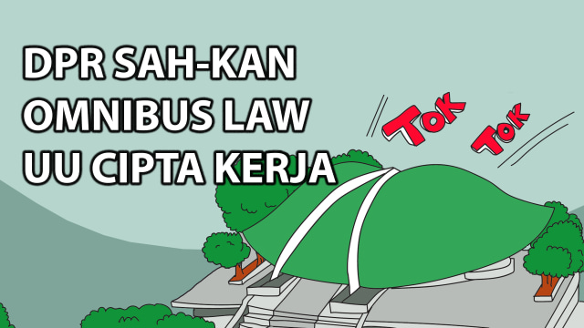 Komik: DPR Sahkan Omnibus Law UU Cipta Kerja