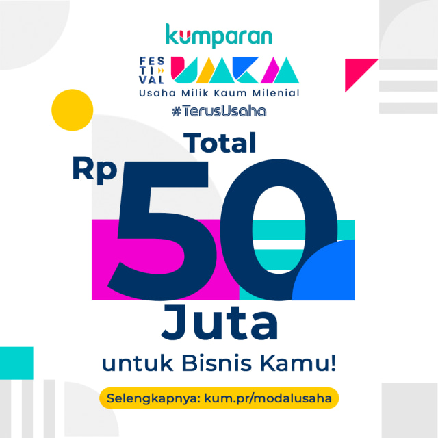 Giveaway Total Rp 50 Juta untuk bisnis kamu dok kumparan
