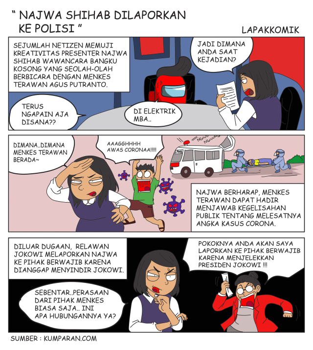 Komik: Najwa Shihab Dilaporkan ke Polisi (1)