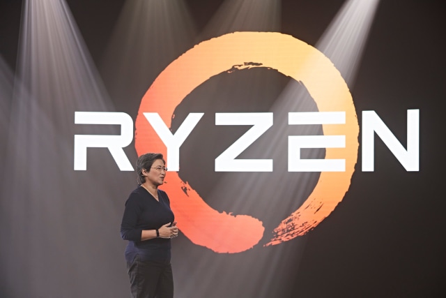 CEO AMD, Lisa Su, saat memperkenalkan AMD Ryzen 5000 Series. Foto: AMD via Twitter