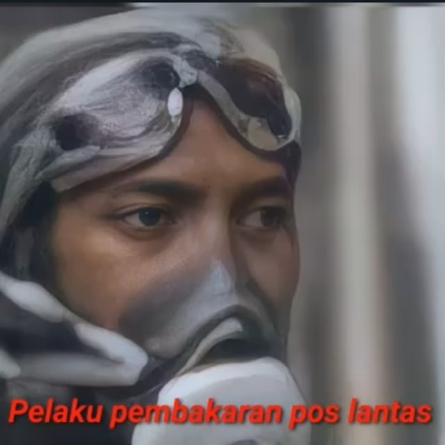 Pelempar Molotov ke Pos Polisi di Makassar. Foto: Dok. Istimewa